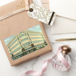 Adesivo Retangular Vintage Business, Loja de departamentos do Knapp