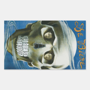 Adesivo Retangular Vintage Magic Poster, De Biere, o Misterioso