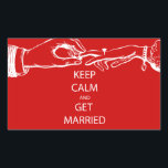 Adesivo Retangular Vintage MANTER CALM SE CASAR<br><div class="desc">Vintage MANTER CALM SE CASAR</div>
