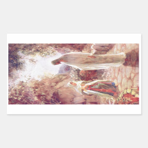 Adesivo Retangular Vintage : páscoa -