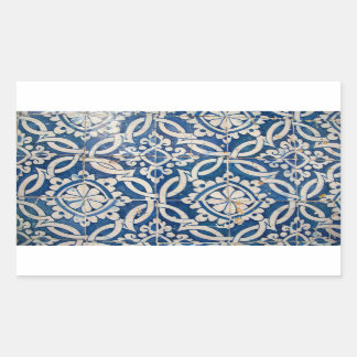 Adesivo Retangular Vintage português azulejo