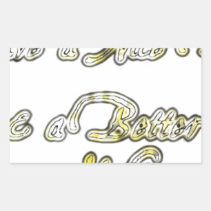 Adesivo Retangular Vintage tem um bom dia e uma noite melhor com Gr