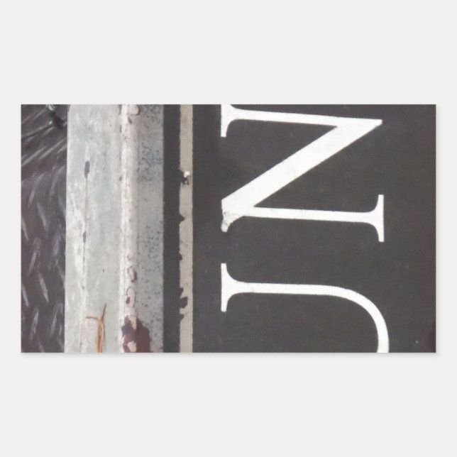 Adesivo Retangular Vintage Tow Truck JUNK SGN (Frente)