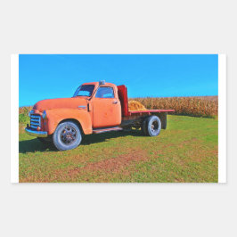 Adesivo Retangular Vintage Truck