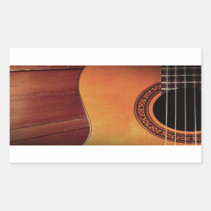 Adesivo Retangular Violão