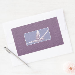 Adesivo Retangular Violet Hummingbird