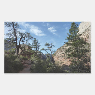 Adesivo Retangular Vista do Scout Lookout no Zion National Park