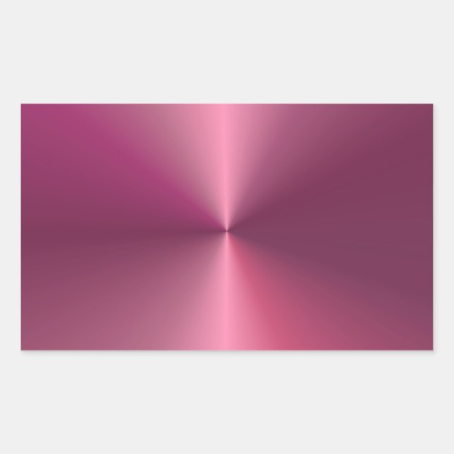 Adesivo Retangular Visual Moderno Metálico Elegante Rosa Brilhante (Frente)