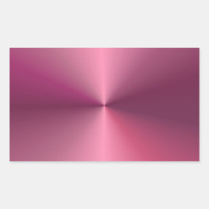 Adesivo Retangular Visual Moderno Metálico Elegante Rosa em Branco