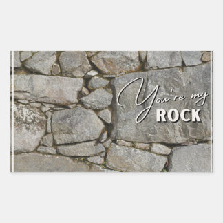 Adesivo Retangular Você é o meu bastão de rock -