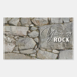 Adesivo Retangular Você é o meu bastão de rock -