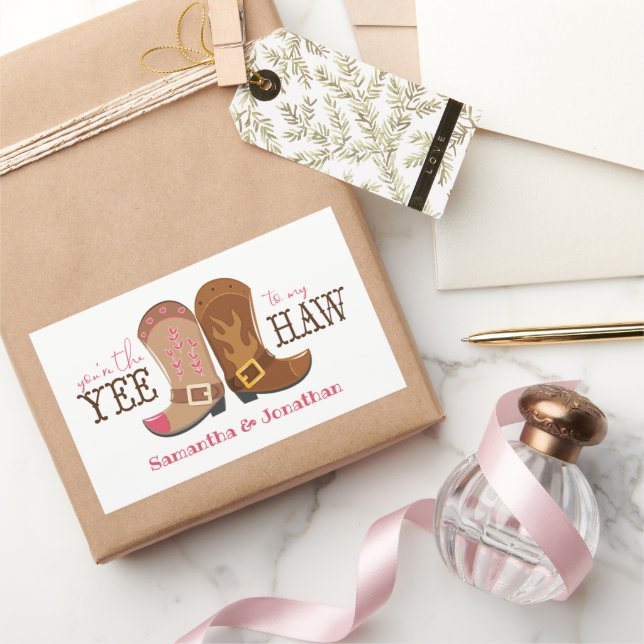 Adesivo Retangular Você é o Yee para o Meu Haw (Presentear)