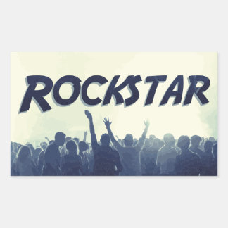 Adesivo Retangular Você é um Rockstar!