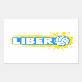 Adesivo Retangular Voleibol de Libero
