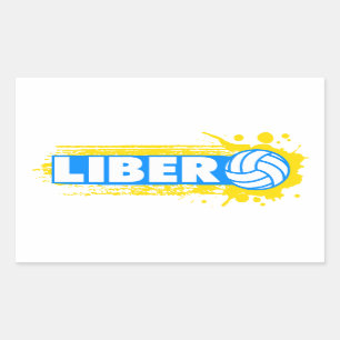 Adesivo Retangular Voleibol de Libero