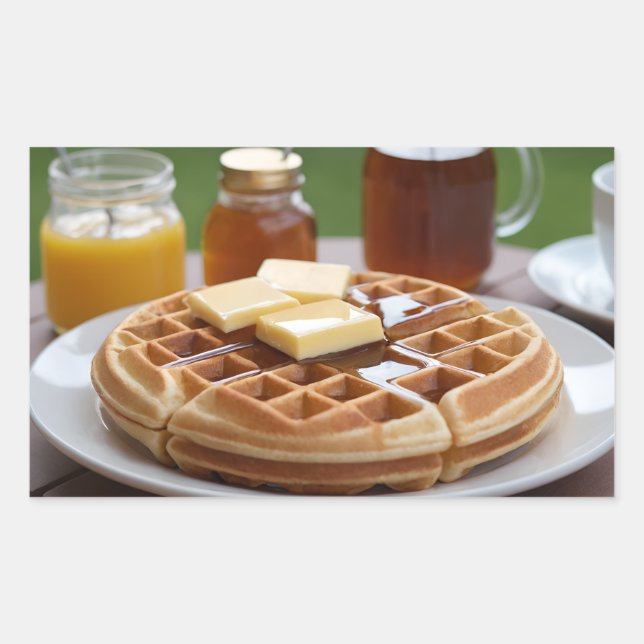 Adesivo Retangular Waffles (Frente)