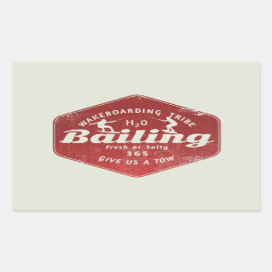 Adesivo Retangular Wakeboard