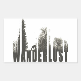 Adesivo Retangular Wanderlust
