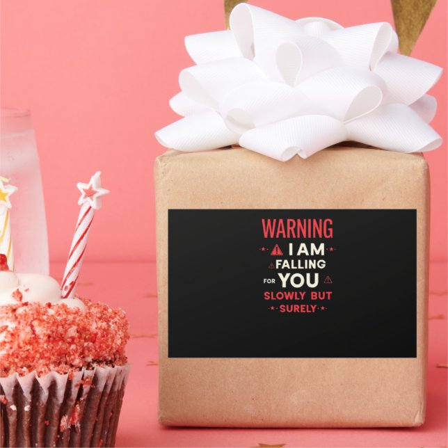 Adesivo Retangular Warning I Am Falling For You | Cool Statement (Festa)
