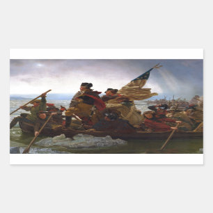 Adesivo Retangular Washington Crossing Delaware Art