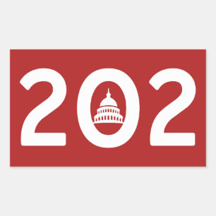 Adesivo Retangular Washington D.C. Pride