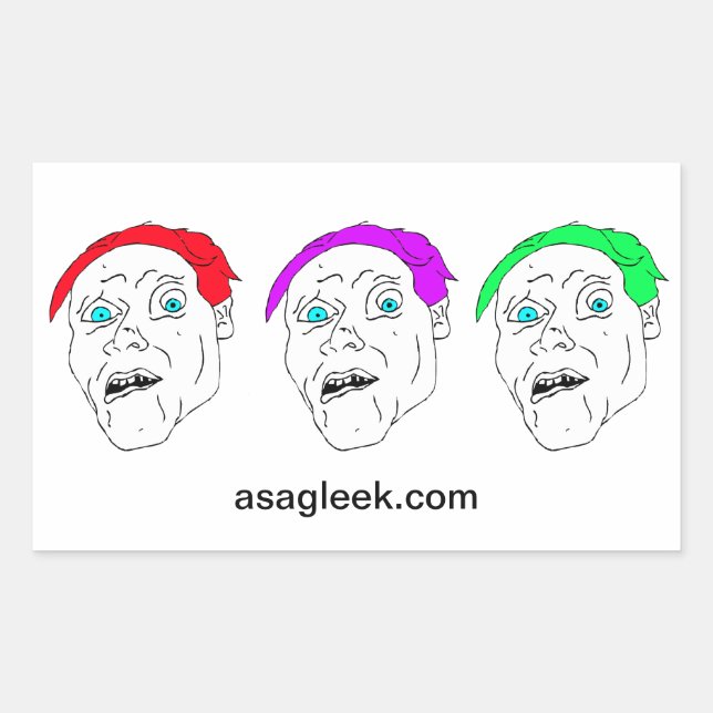 Adesivo Retangular WEIRD BOYZ Sticker (Frente)