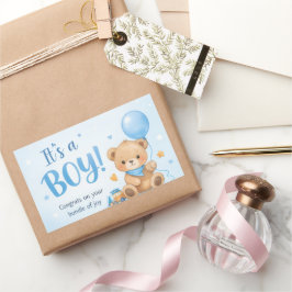 Adesivo Retangular Welcome Baby Boy – A Bundle of Joy Sticker