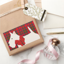 White Scottish Terrier Tartan 