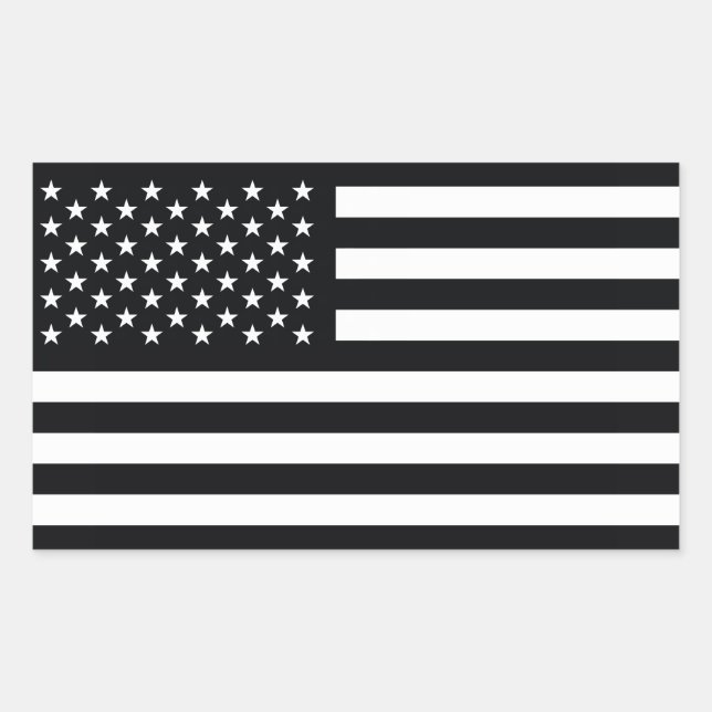 Adesivo Retangular White Sinalizador Americano (Frente)