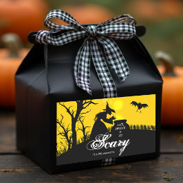 Adesivo Retangular Wicked Witch Silhouette Halloween