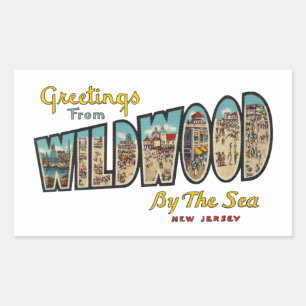 Adesivo Retangular Wildwood NJ