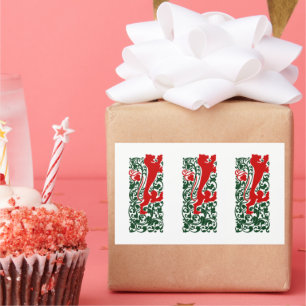 Adesivo Retangular Will Bradley Heraldic Lion