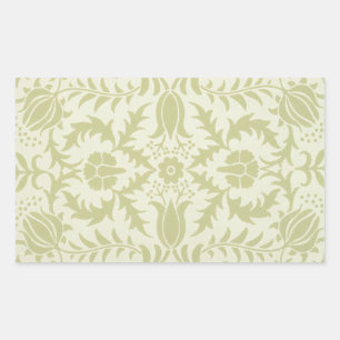 Adesivo Retangular William Morris Borage Wedding Soft Green