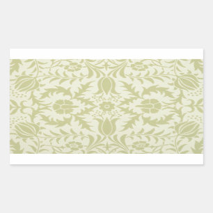 Adesivo Retangular William Morris Borage Wedding Soft Green