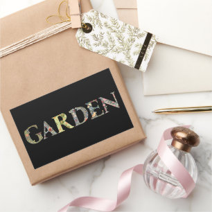 Adesivo Retangular William Morris Floral Garden Motto e Quadro