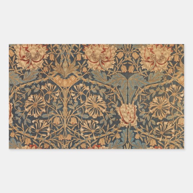 Adesivo Retangular William Morris Honeysuckle Rich Wallpaper (Frente)