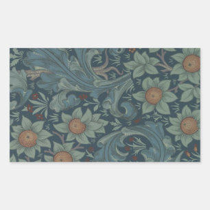Adesivo Retangular William Morris Vintage Orchard Floral Design