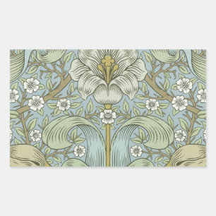 Adesivo Retangular William Morris Vintage Primavera thicket Desig Flo