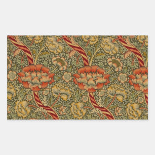 Adesivo Retangular William Morris Wandle English Floral Damask Design