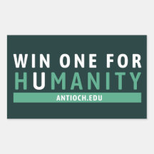 Win One for Humanity Sticker | Universidade Antioc