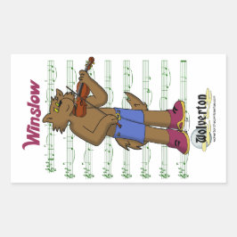 Adesivo Retangular Winslow Stickers