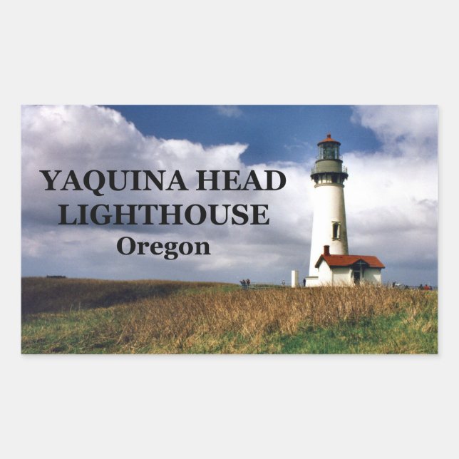 Adesivo Retangular Yaquina Head Lighthouse, Oregon (Frente)