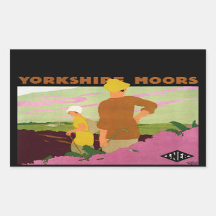 Adesivo Retangular Yorkshire Moors