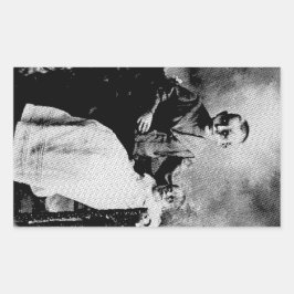 Adesivo Retangular Zombie Siblings