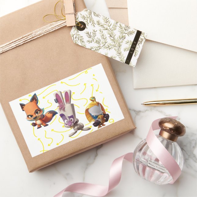 Adesivo Retangular Zooba Skippy (Presentear)