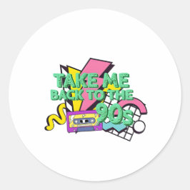 Adesivo Retire-me da Pop de cores dos anos 90