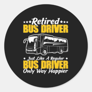 Adesivo Retired Bus Driver
