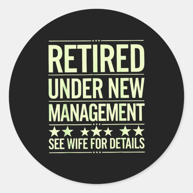 Adesivo Retirement Art For Men Dad Husband Retired Retirem (Frente)