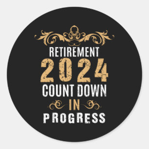 Adesivo Retiret 2024 Contagem de Baixa em Curso
