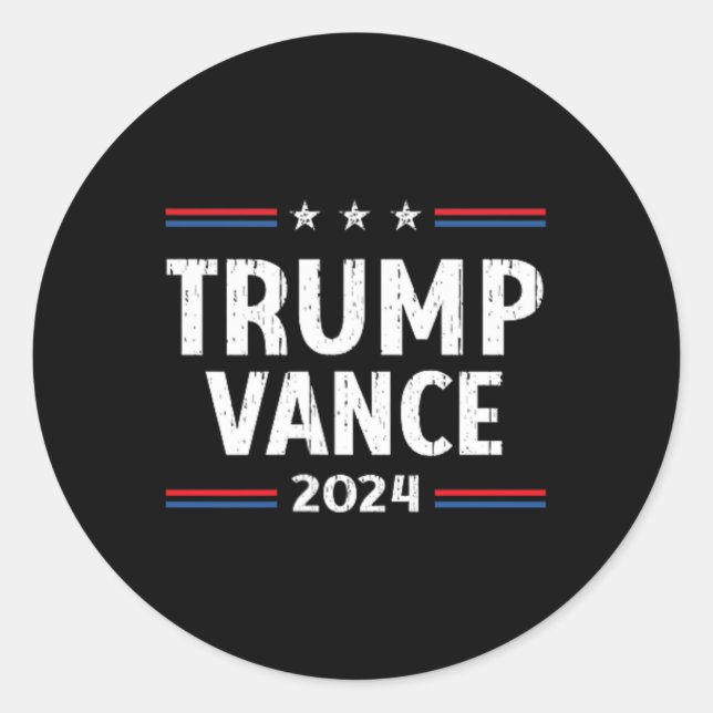 Adesivo Retome a América Trump Vance 2024 Vice-presidente (Frente)